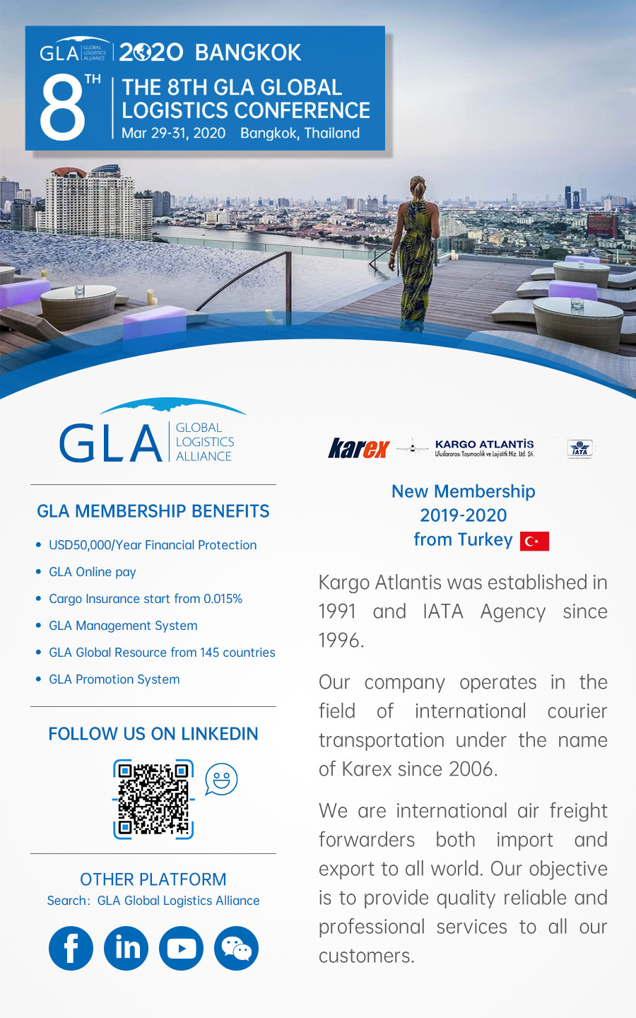 GLA New Memebership — Kargo Atlantis International Logistics Co., Ltd from Turkey