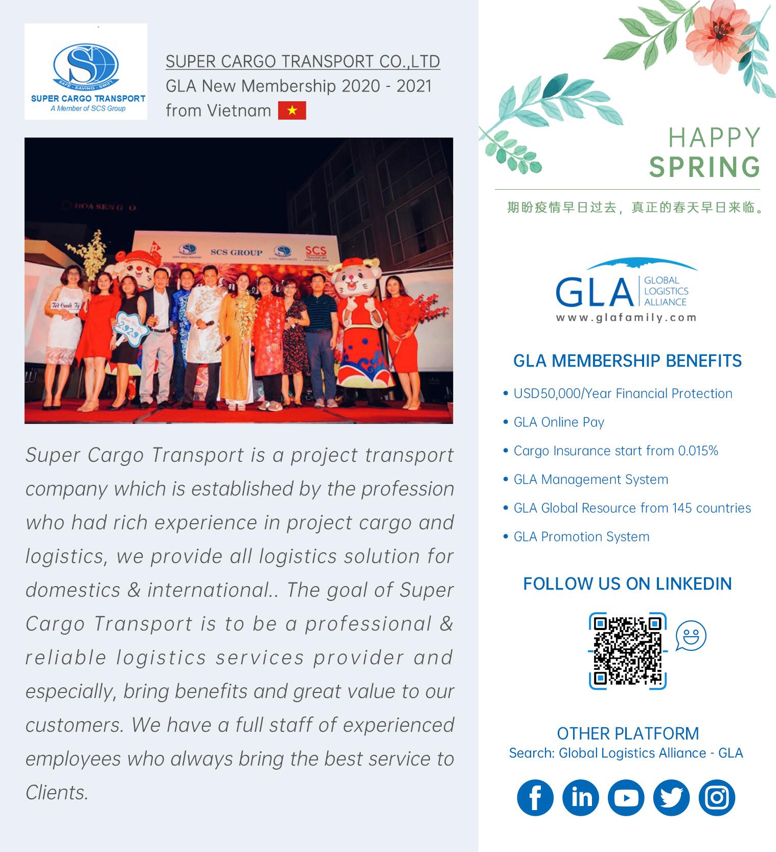 GLA NEW MEMBERSHIP | SUPER CARGO TRANSPORT CO.,LTD